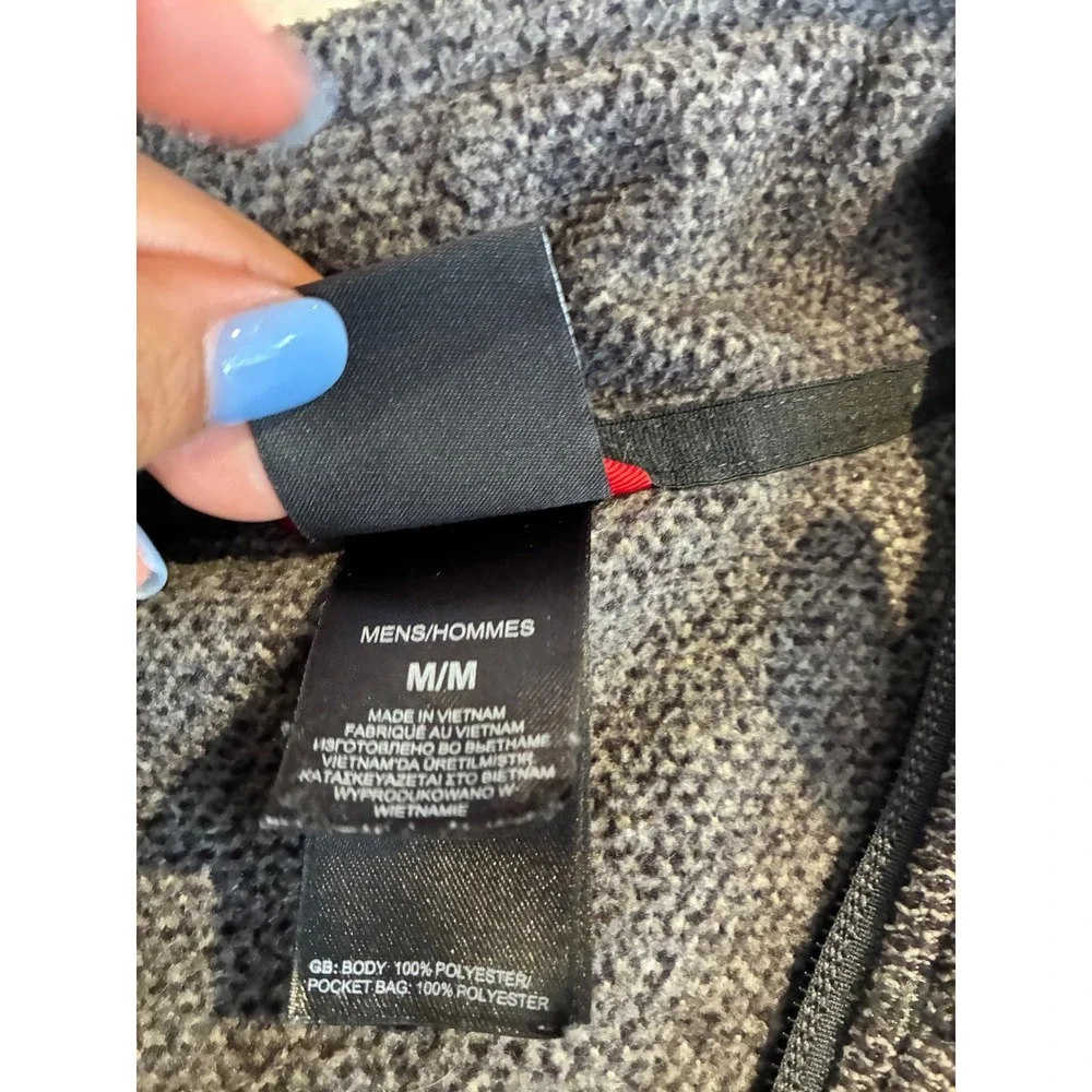 The North Face Fleece‎ Jacket Full Zip Soft Shell Brown Heather Hike Casual  M